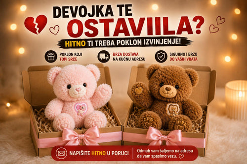 Devojka te ostavila? Poklon koji topi srce, roze i braon meda